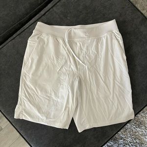 Men’s White Lulu Lemon Shorts